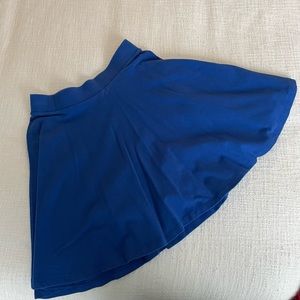 Blue skater skirt